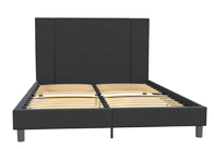 Manufacturer Upholstered Storage Platform Bed With Tufted Velvet Headboard Mattress Foundation