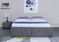 Modern style linen fabric pressure bracket drawer storage soft bed